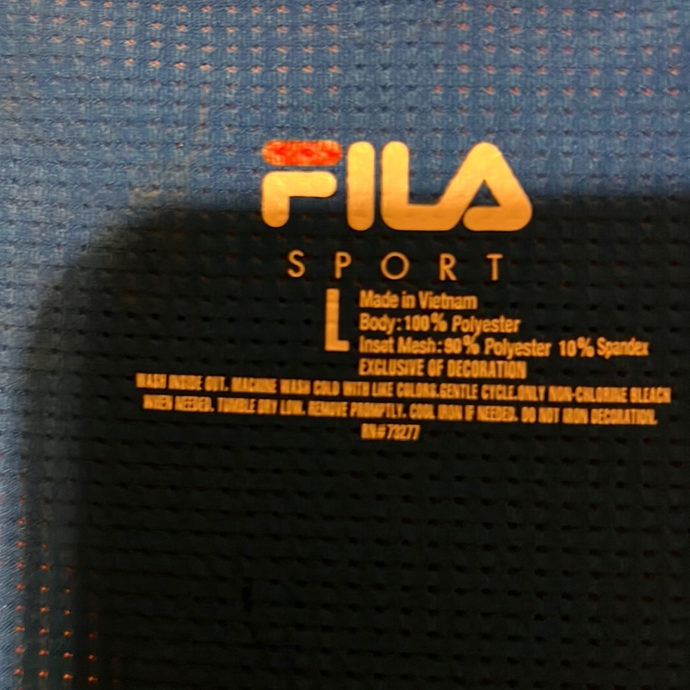 Blue folia sport, large workout tank